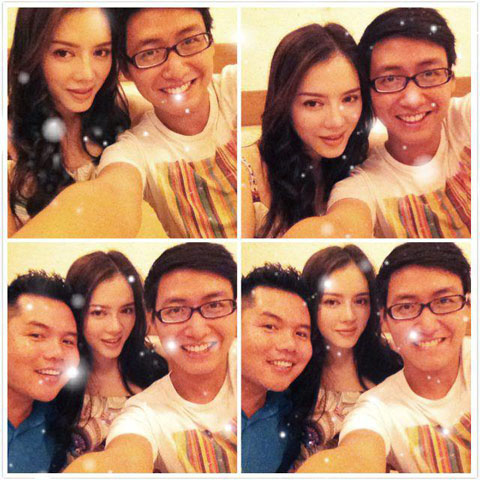 Trên trang cá nhân của mình, cựu đại sứ du lịch Lý Nhã Kỳ cũng đã post bức ảnh vui giáng sinh cùng bạn bè.