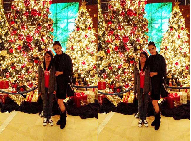 Sau cuộc thi Hoa hậu Hoàn Vũ, Diễm Hương vui vẻ bên gia đình dù không đạt được kết quả như mong muốn.