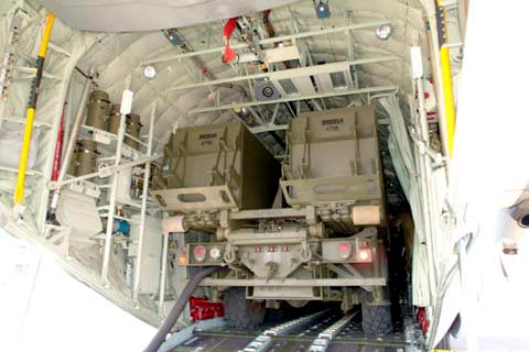 Các nhà chế tạo cũng tính tới khả năng vận chuyển MEADS bằng máy bay vận tải C-130 và A400M giúp tăng tính cơ động