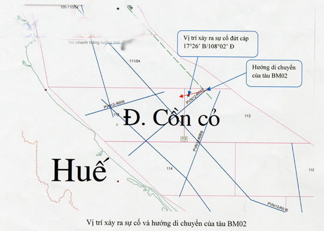 Ông Phạm Việt Dũng , Phó trưởng ban Tìm kiếm Thăm dò - phụ trách Văn phòng Biển Đông của PVN cho   biết ngay sau khi xảy ra sự việc, PVN đã chỉ đạo các đơn vị trực thuộc và tàu Bình Minh 02 nhanh chóng khắc   phục sự cố, sửa chữa cáp địa chấn để sớm tiếp tục công việc. Đến 14 giờ ngày 1/12/2012, anh em đã khắc   phục xong sự cố cáp địa chấn và tàu Bình Minh 02 đã tiếp tục công tác khảo sát bình thường.