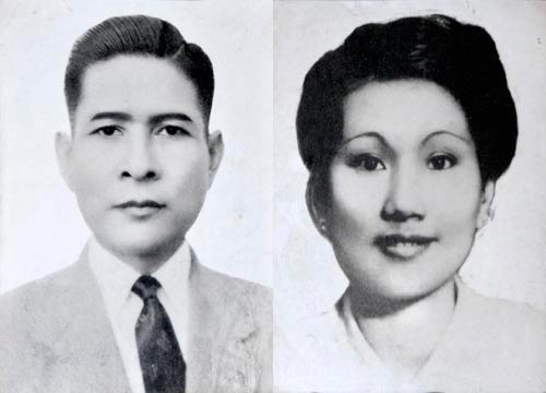 Vợ chồng Chủ tịch Nu Hắc Phun Xa Vẳn - Nguyễn Thị Lan thời trẻ