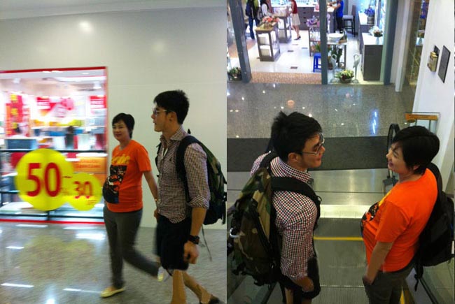 Bẵng đi một thời gian, đến ngày 21/11, lại mới thấy chồng Thúy Vinh xuất hiện bên vợ. Hai vợ chồng bị bắt gặp khi   đang nắm tay nhau đến một trung tâm thương mại lớn ở Sài Gòn.