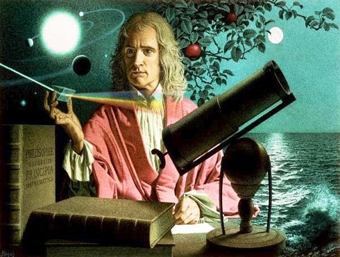 Isaac Newton (Sinh năm 1942, mất năm 1727) là một nhà bác học trong rất nhiều lĩnh vực: vật lý, thiên văn học, triết học, toán học người Anh. 