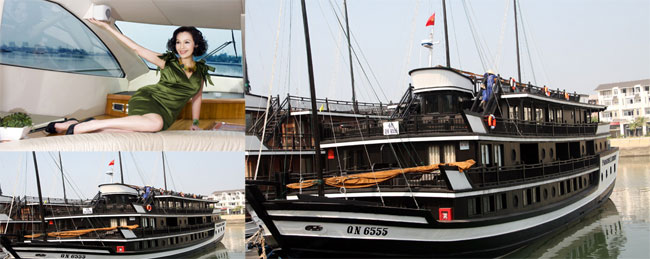 Chúa đảo Đào Hồng Tuyển và diễn viên Diễm My đều sở hữu du thuyền sang trọng.