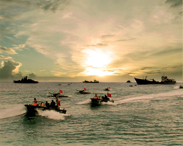 Hải Quân nhân dân Việt Nam huấn luyện hiệp đồng đổ bộ