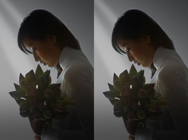 Có thể nói bộ áo dài Xuân thì của Mai Phương Thúy vừa truyền thống, vừa gợi cảm.