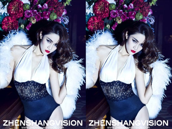 Vẫn sexy nhưng Vương Hy Nhiên vẫn vô cùng bí ẩn và quyến rũ, có phần kín đáo hơn.