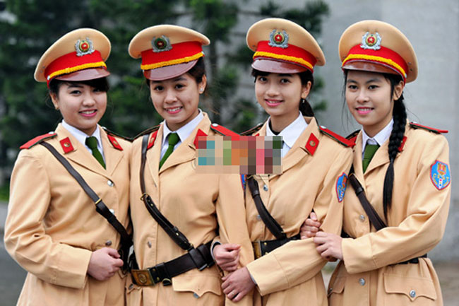 Tại HV Cảnh sát Nhân dân (Hà Nội) các nữ sinh sẽ được đào tạo trong 5 năm.