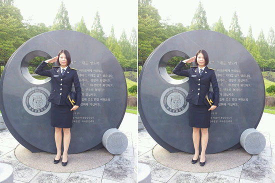 Chị Phí Thị Ngọc Lan vừa vinh dự trở thành nữ cảnh sát người Việt đầu tiên của đồn cảnh sát thành phố Gyeongsan, tỉnh Bắc Gyeongsan, Hàn Quốc.