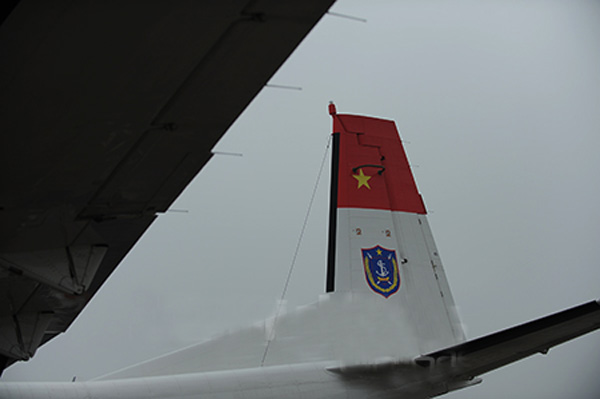 Quốc kỳ Việt Nam đã được in đậm ở phần đuôi máy bay.