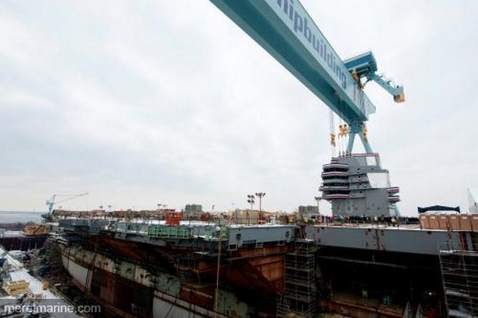 Dự kiến, tàu sân bay USS Gerald R. Ford sẽ hoàn thành trong năm 2013, việc chuyển giao cho Hải quân Mỹ sẽ được thực hiện trong năm 2015. Tiếp sau đó, tàu sân bay lớp Ford thứ hai và thứ ba sẽ lần lượt mang tên là USS John F. Kennedy (CVN-79), và  USS Enterprise (CVN-80).