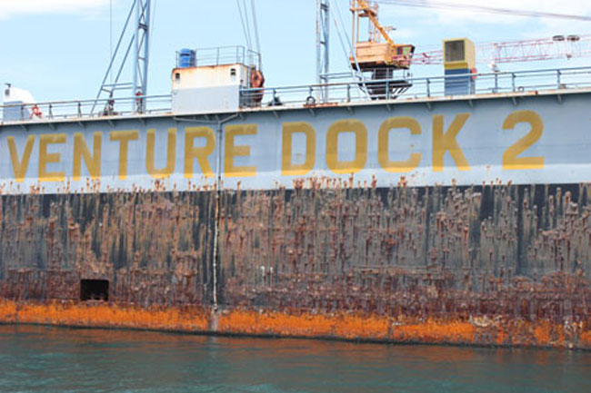 Vào đầu tháng 11/2012, Cục Hải quan tỉnh Khánh Hòa cũng cho biết ụ nổi Vneture Dock 2 đã được bán cho một đối tác Mỹ bằng thủ tục chuyển khẩu hàng hóa theo quy định.