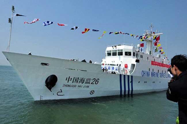  Trước đó, để nâng cao khả năng bảo vệ lợi ích trên biển của mình, Trung Quốc đã quyết định đóng mới 36 tàu cho lực lượng Hải giám. Dự kiến, số tàu này sẽ được đưa vào phục vụ trong vòng 1, 2 năm tới. Tàu Hải giám 26, thuộc loại 1.000 tấn 