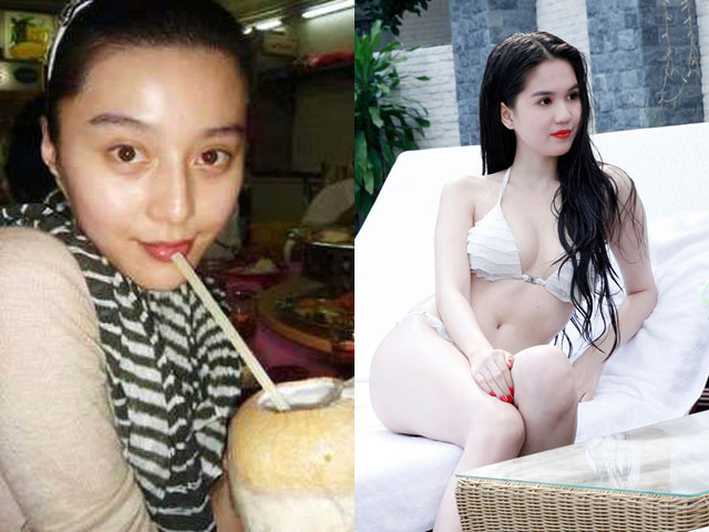 Có thể thấy, nữ hoàng bikini Ngọc Trinh đẹp hơn hoa đán Phạm Băng Băng của Trung Quốc