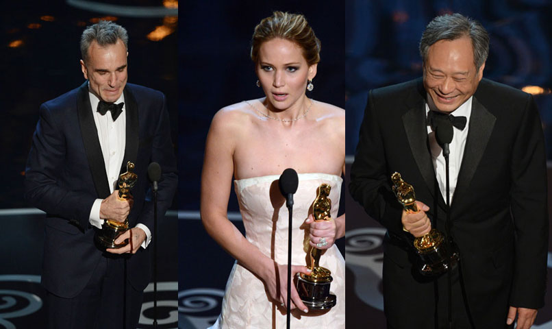   Ngoài ra, cặp diễn viên Daniel Day-Lewis và Jennifer Lawrence đã khẳng định được tên tuổi của mình với các giải Nam và Nữ diễn viên chính xuất sắc nhất. Đạo diễn xuất sắc nhất được trao cho Lý An với bộ phim Life of Pi.