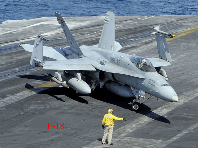 F-18 với vai trò chủ yếu là hộ tống, bảo vệ hạm đội, chế áp lực lượng phòng không đối phương, ngăn chặn tiếp tế trên không, hỗ trợ gần trên không và trinh sát.