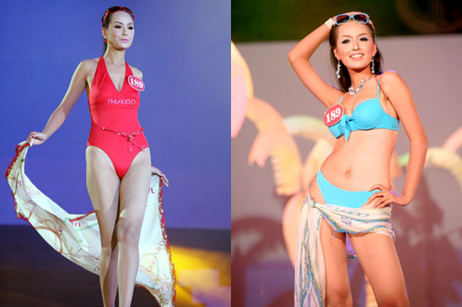 Tại cuộc thi Hoa hậu Việt Nam 2006, Mai Phương Thúy có các số đo hình thể: cao 1,79m, nặng 60kg và ba vòng 86 - 65 - 95. Nhìn vào các chỉ số và các bức ảnh thuở ban đầu có thể thấy vòng 1 của Mai Phương Thúy khá khiêm tốn nhưng không bị chảy xệ.