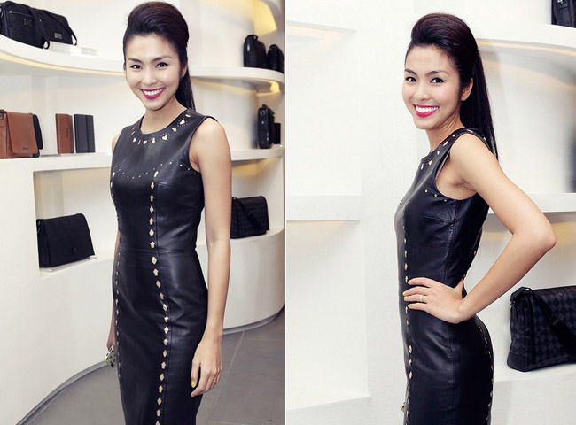 Tối 22/3, Tăng Thanh Hà xuất hiện trong sự kiện khai trương một thương hiệu thời trang cao cấp tại TP HCM. 