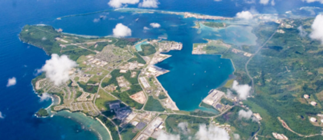 Guam là căn cứ quân sự ở tây Thái Bình Dương của Mỹ kể từ Thế chiến II, đồng thời là khoản chi đồ sộ nhất cho cơ sở hạ tầng hải quân trong nhiều thập niên. Guam chẳng khác nào một 