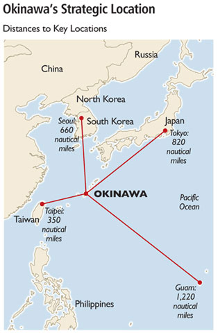 Trong tương lai, Guam dự kiến sẽ có sự hiện diện của lực lượng lính thủy đánh bộ Mỹ được di chuyển về từ căn cứ của Mỹ tại Okinawa, Nhật Bản. Đồ họa: Heritage.org