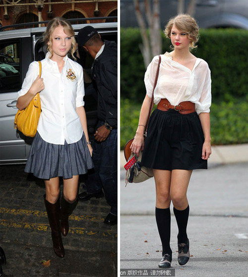 Trang phục thường thấy của Taylor trong những ngày hè.