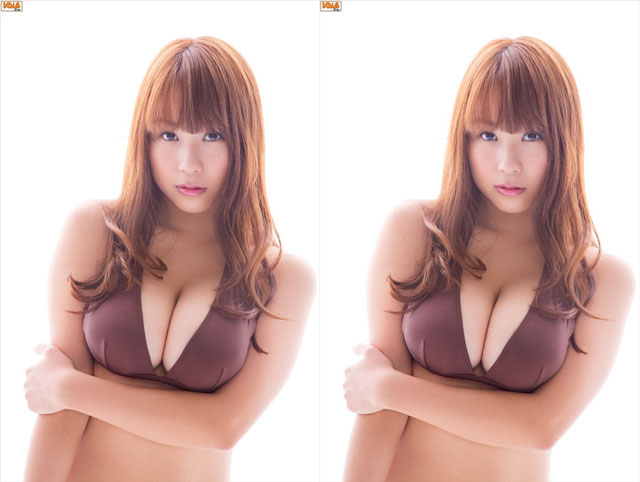 Không cần đến những bộ bikini độc đáo hay sexy mà với một bikini đơn giản, Mai Nishida vẫn rất quyến rũ.