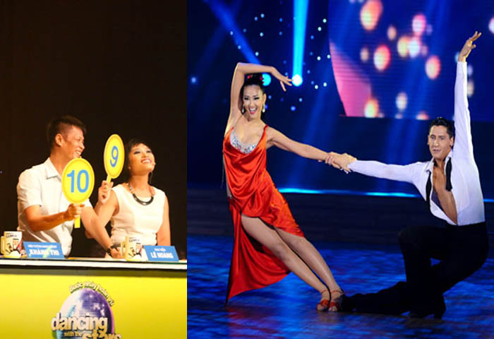 Trong chương trình  Bước nhảy hoàn vũ tối ngày 6/4, giám khảo Lê Hoàng đã xiêu đổ trước… đường cong “chết người” của nữ ca sĩ Maya và hào phóng tặng cô điểm 10.