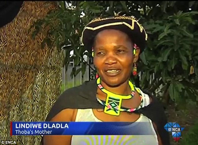 Bà Lindiwe Dladla Thoba, mẹ của Thoba cho biết bà rất hạnh phúc và không phải lo lắng điều gì cũng như biết ơn món quà từ Modisanes. Bà cũng chia sẻ mình mong muốn tương lai tốt đẹp cho hai con của mình.