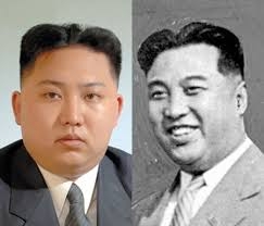 Nhà lãnh đạo trẻ Kim Jong Un hiện nay có ngoại hình và phong cách rất giống ông nội Kim Nhật Thành.  