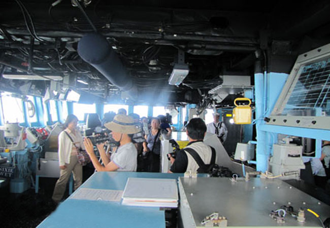 Phòng quan sát và điều khiển của USS Chung–Hoon