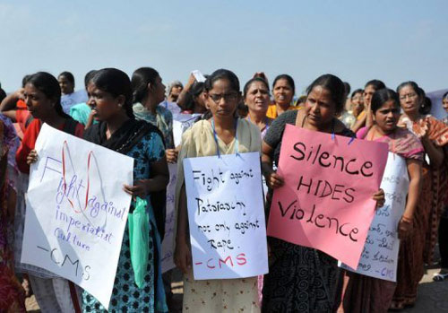 Biểu tình phản đối bạo lực đối với phụ nữ ở Ấn Độ