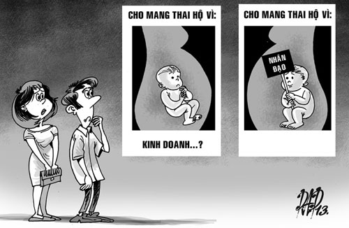 Cho phép mang thai hộ vì nó là nhân văn, còn cấm đẻ thuê vì không đạo đức.? (Ảnh TTO.)