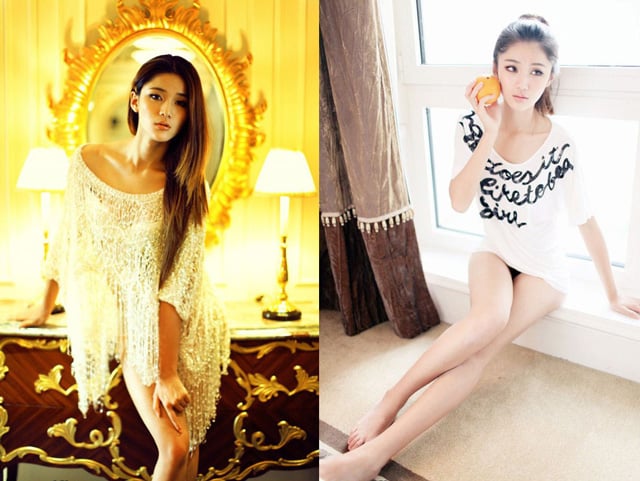 Thay vì những bộ ảnh gợi cảm đơn thuâ,f bản sao của HHTG Trương Tử Lâm Vương Hy Nhiên xuất hiện với rất nhiều phong cách trong bộ ảnh mới.