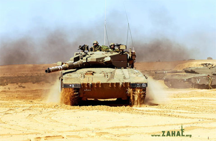 Về khí tài bộ binh, Israel hiện rất nổi tiếng với các dòng xe tăng Sabra và Merkava (Ảnh xe tăng Merkava Mark IV)