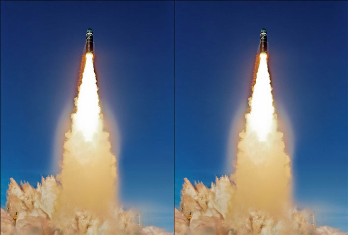 So với M-45, độ chính xác của tên lửa M-51 cao hơn nhiều. Tên lửa M-45 của Hải quân Pháp là loại tên lửa mang đầu đạn hạt nhân 3 tầng, sử dụng nhiên liệu rắn được phóng từ tàu ngầm. Tên lửa M-45 có trọng lượng 35 tấn, dài 11,05m, đường kính tên lửa1,93m; mang 6 đầu đạn; tầm bắn 6.000km.