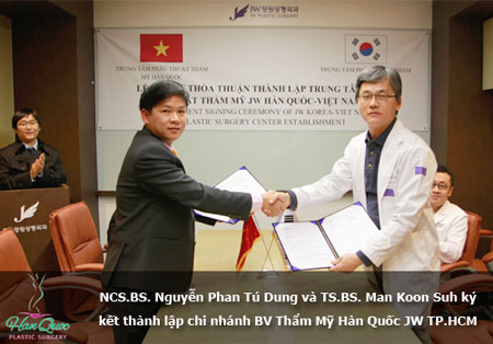 Lễ ký kết thành lập chi nhánh duy nhất của Bệnh viện JW Hàn tại Việt Nam