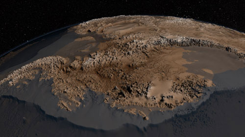 Hình ảnh bề mặt Nam Cực đang bị chôn dưới lớp băng dày trong hơn 30 triệu năm 