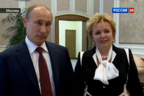 Tổng thống Putin và vợ trả lời kênh truyền hình Rossia 24