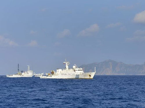 Trung Quốc tiếp tục triển khai 3 tàu Hải giám tới khu vực đảo Senkaku/Điếu Ngư