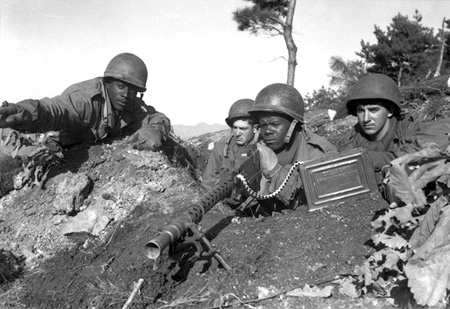 Quân Mỹ tại chiến trường Triều Tiên.