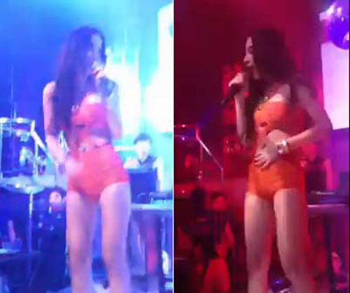 Phương Trinh diện bộ trang phục ngắn không khác bikini là mấy