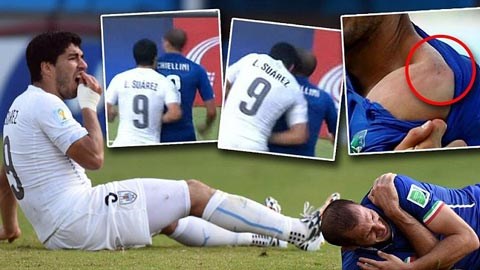 Ngoài những câu chuyện buồn ngoài sân đấu, có những hình ảnh đáng buồn hơn là pha "cẩu xực" của Suarez đáng buồn hơn.