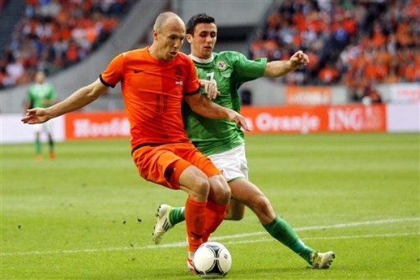 Arjen Robben được coi là môt ngòi nổ nguy hiểm nhất của đội tuyển Hà Lan.