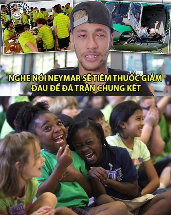 Kế hoạch ra sân trong trận chung kết của Neymar bị phá sản hoàn toàn.