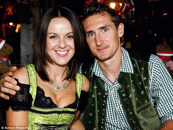 Miroslav Klose và cô vợ gốc Ba Lan Sylwia.