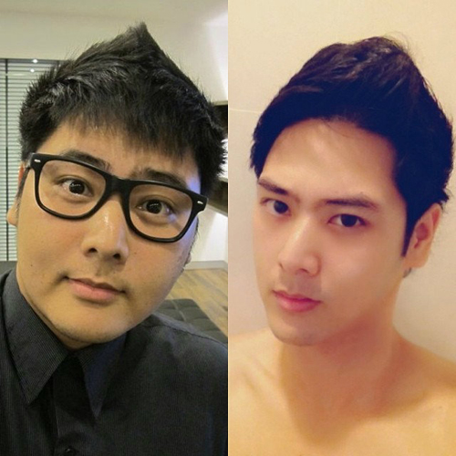 Sự khác biệt lớn giữa hình ảnh chàng trai Thái trước và sau giảm cân.