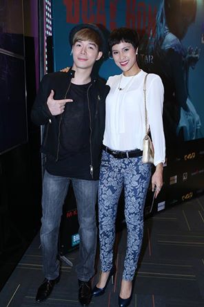 Sau tin đồn chia tay, Nathan Lee và Phương Mai lại khá tình cảm trong buổi công chiếu ra mắt phim "Đoạt hồn"