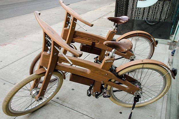 Gỗ cũng có thể chế thành xe đạp.