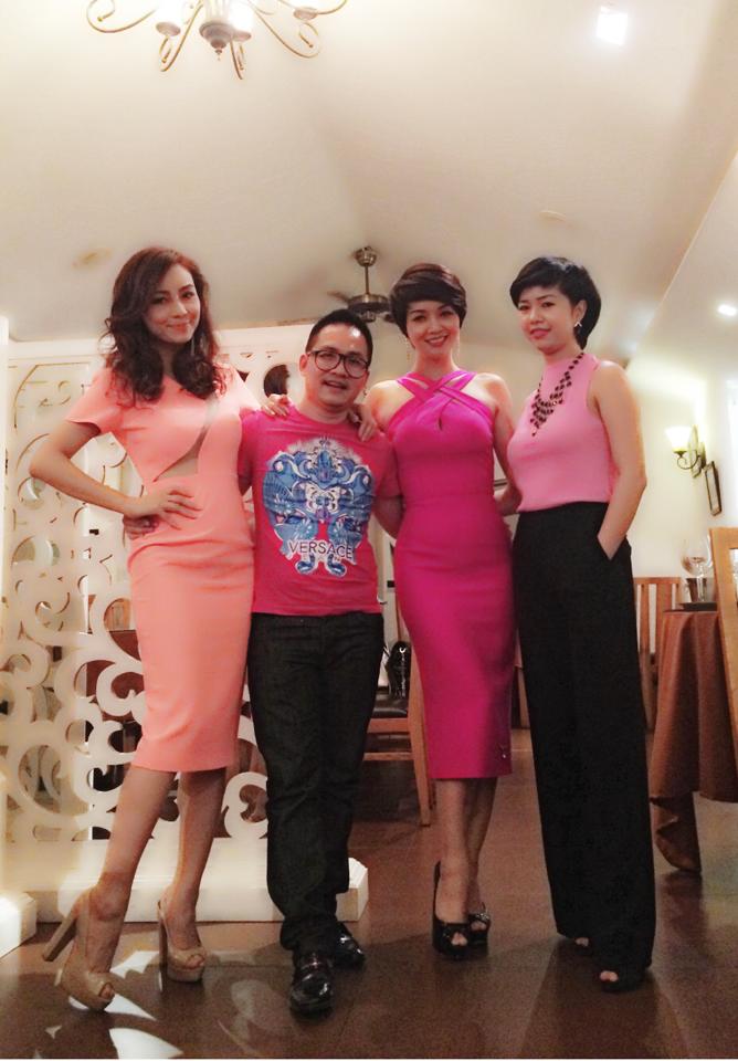Mai Thu Huyền khiến rất nhiều người ghen với thân hình chuẩn với bộ váy hồng gợi cảm trong một bữa tiệc với bạn bè.
