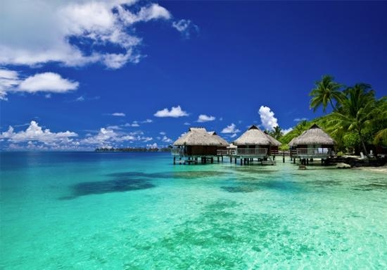 Bora Bora là một cái tên quá nổi tiếng trong cộng đồng du lịch thế giới. Đến đây, bạn sẽ được thả mình trong thiên nhiên mát xanh, ở trong những bungalow được thiết kế đặc biệt thân thiện với môi trường